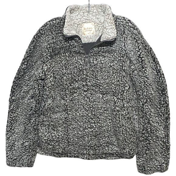 Altar’d State Wubby Teddy Sherpa Quarter Zip Pullover Sweatshirt S Cozy Winter - Picture 1 of 8